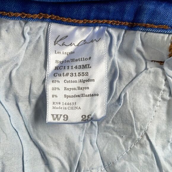 COPY - Rancan cut off distressed Jean shorts.  Size 9. 28 waist. - Picture 3 of 4